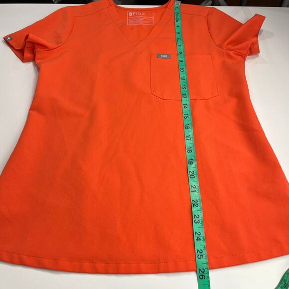 Figs Scrub Set Sunset Orange Womens Zamora Joggers XSP Catarina Top XXS - Picture 11 of 16